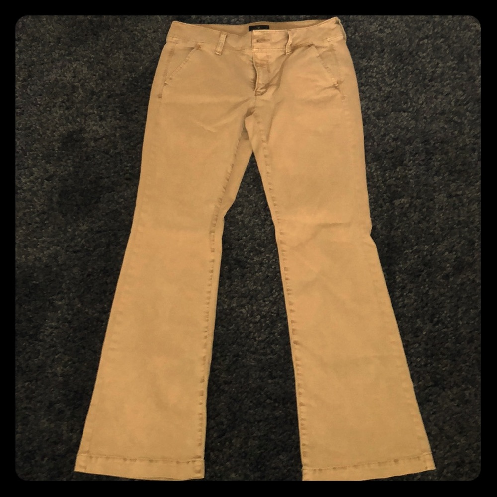 6 Short American Eagle Khaki Kick Boot Pants